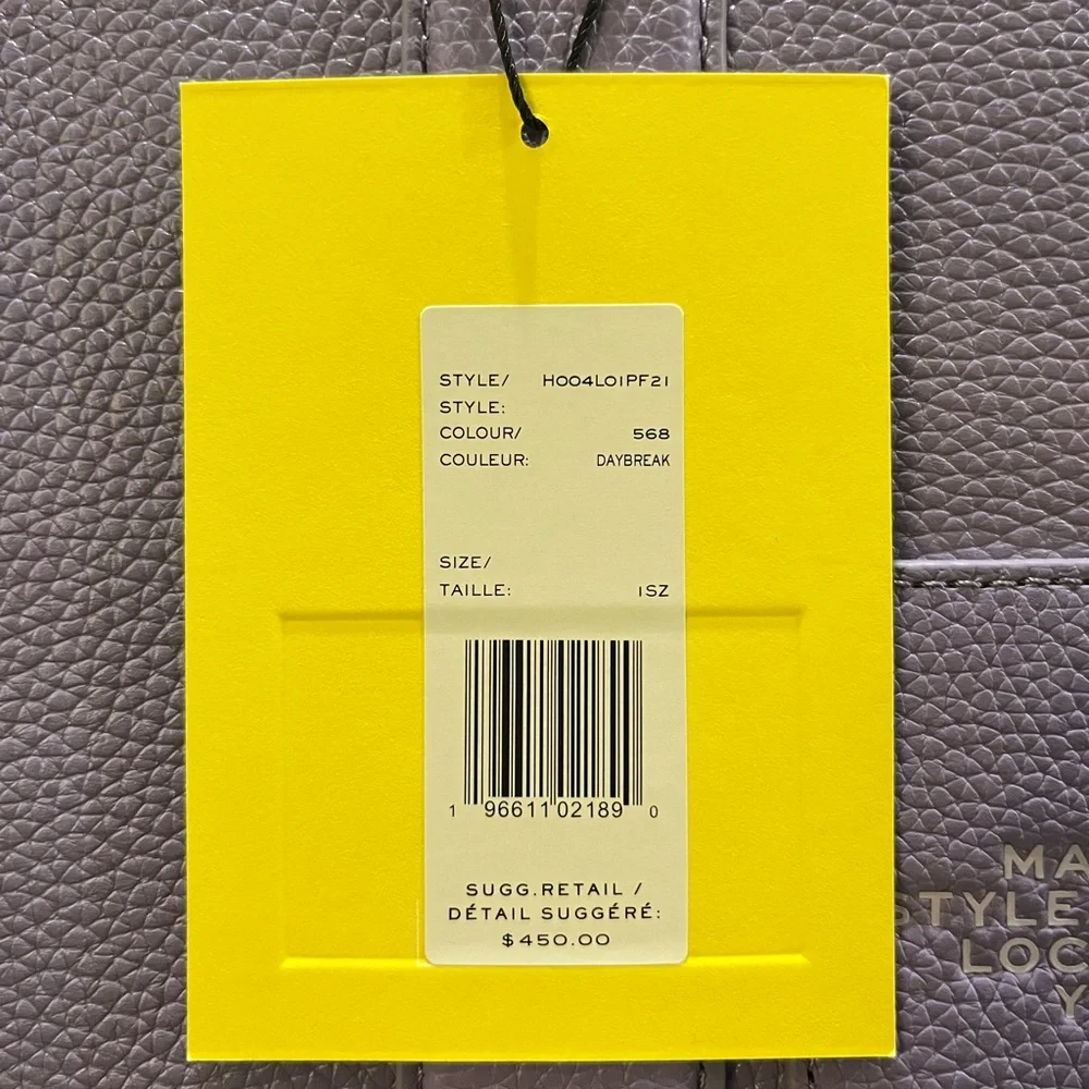 NWT Marc Jacobs Lavender Tote Bag - Picture 3 of 7